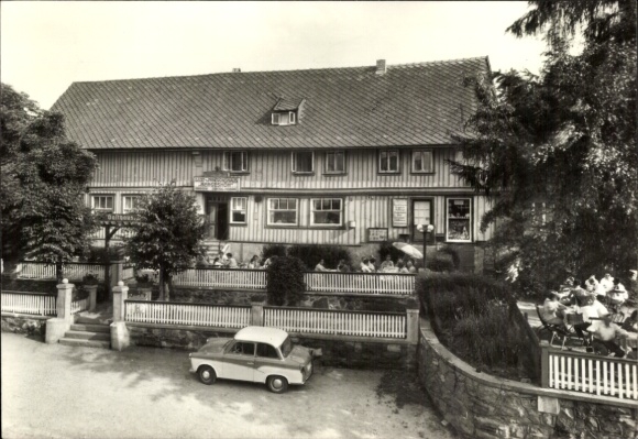 Ak Trautenstein Oberharz am Brocken, Konsum Restaurant Bergeshöh