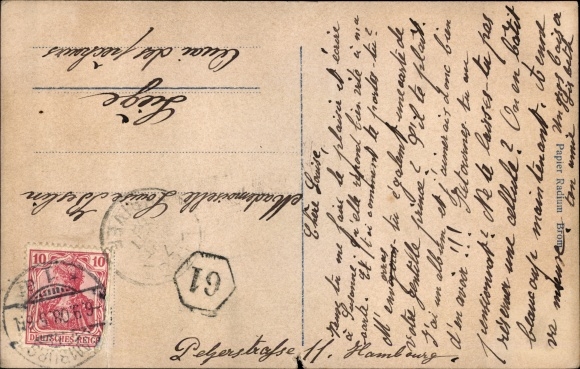 Postcard Prince Wilhelm of Prussia, sailor hat, pony