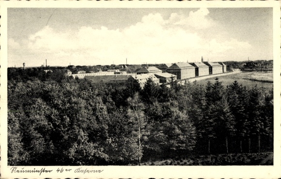 Postcard Neumünster in Holstein, barracks