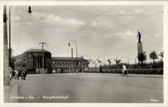 Ak Zwickau in Sachsen, Hauptbahnhof
