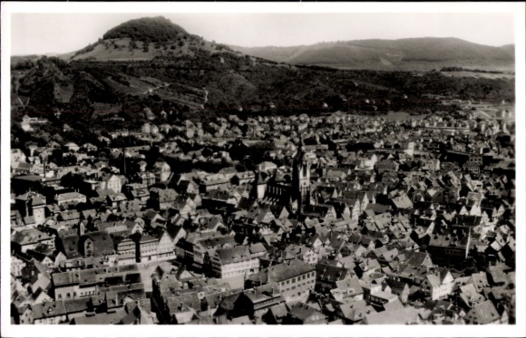 Ak Reutlingen in Württemberg, Fliegeraufnahme, Achalm