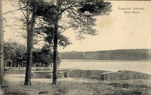 Postcard Altruppin Neuruppin in Brandenburg, Breite Mische