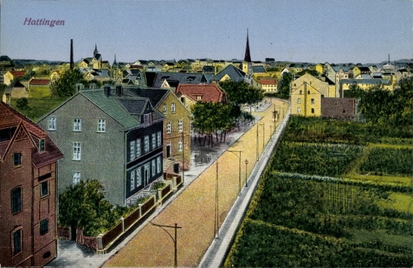 KP Hattingen an der Ruhr, widok na ulicę