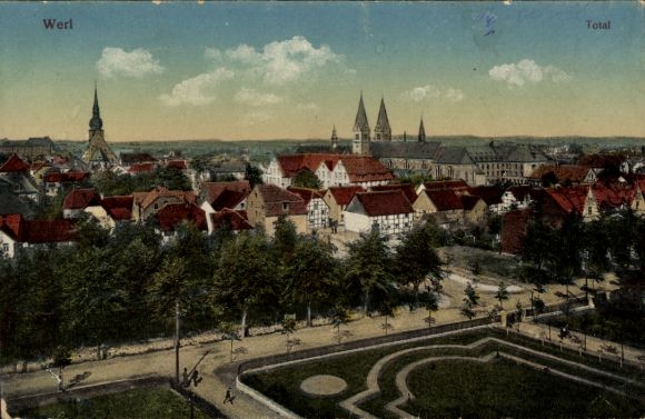 Ak Werl in Westfalen, totaaloverzicht