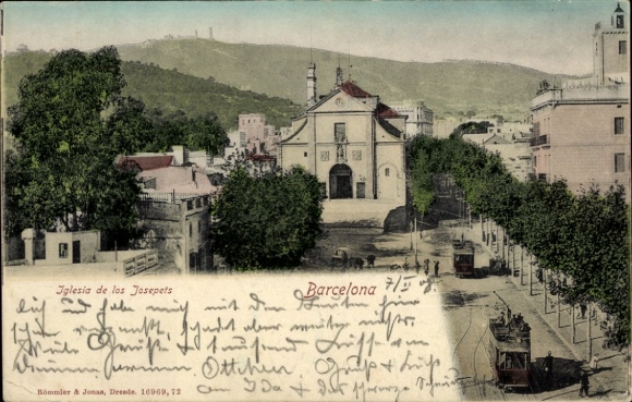 Ak Barcelona Cataluña España, Iglesia de los Josepets