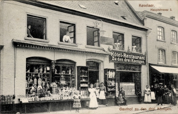 Postcard Kevelaer on the Lower Rhine, Inn of the Three Kings, Hauptstraße 2