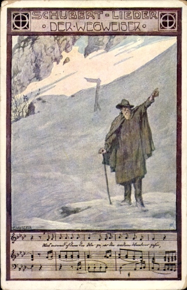 Artiestenlied Ak Kutzer, Ernst, Schubertliederen, de gids