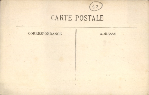 Postcard Roanne Loire, town hall, monument, chapel, train station