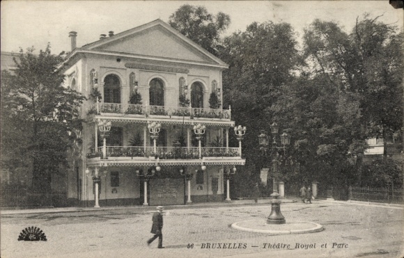 Ak Bruxelles Brüssel, Theater Royal et Parc,   von 1920, keine Persönlichkeiten