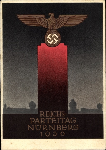 Artist Postcard Klein, Richard, Nazi Party Rally Nuremberg 1936