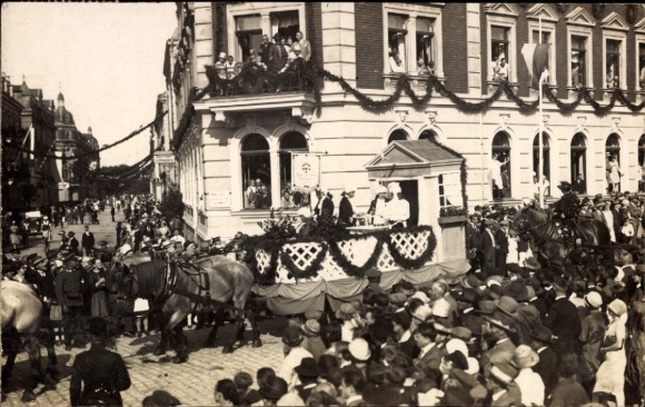 Foto Ak Bischofswerda in Sachsen, Fest, Festzug