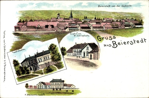 lito Beierstedt Dolna Saksonia, Ogród Vasela, Zajazd W. Schliephake, Zagroda F. Siemanna