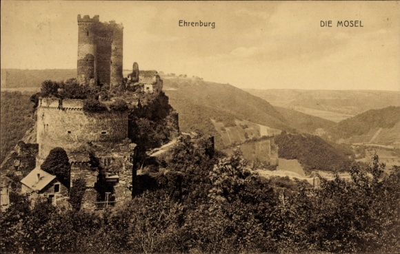 Ak Brodenbach an der Mosel, Ehrenburg, Panorama