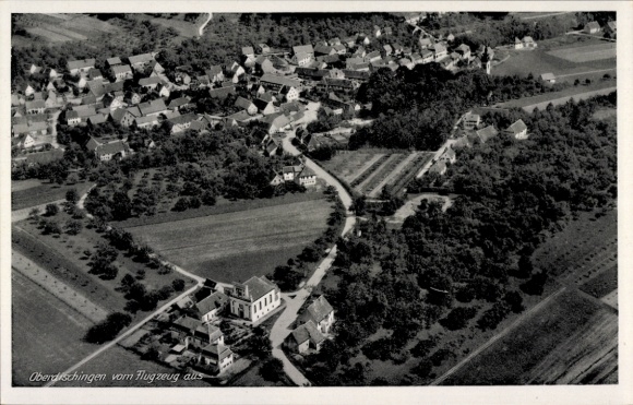 Postcard Oberdischingen Alb Donau Kreis, aerial photograph