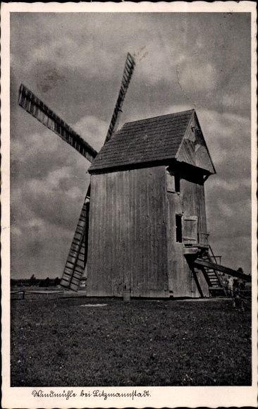 Ak Lodz Lodsch Litzmannstadt Polen, Windmühle