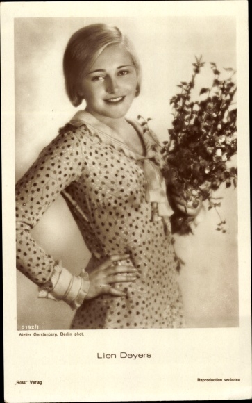 Postcard actress Lien Deyers, Ross Verlag 5192/1
