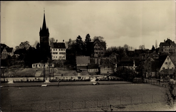Ak Heroldsberg in Midden-Franken, uitzicht op het zwembad, gedeeltelijk uitzicht