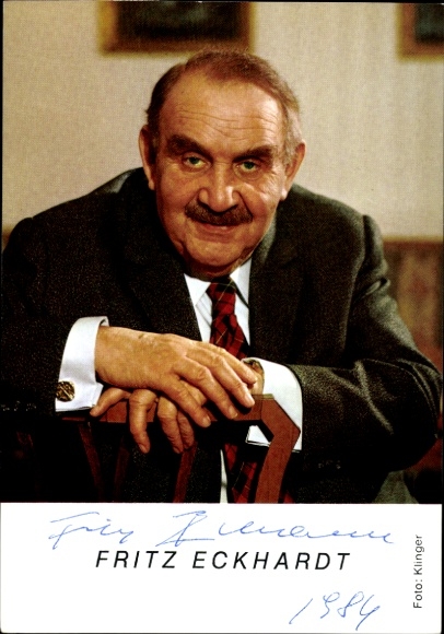 Ak Schauspieler Fritz Eckhardt, Portrait, Autogramm