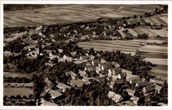 Ak Freistett Rheinau in Baden, luchtfoto