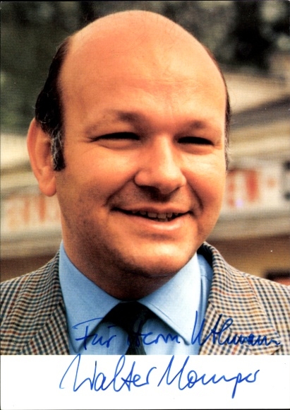 Postcard Walter Momper, 11th Mayor of Berlin, SPD, German Reunification
