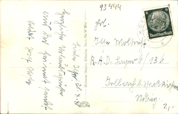 Postcard Bad Kötzting in the Bavarian Forest, general view, Keitersberg