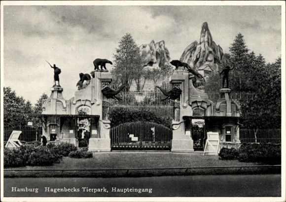 Ak Hamburg Eimsbüttel Stellingen, Carl Hagenbecks Tierpark