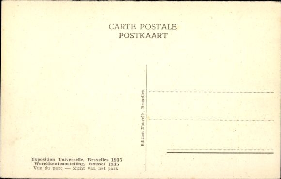 KP Bruksela, Wystawa Światowa 1935, częściowy widok na park