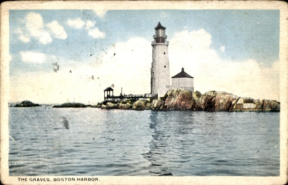 PC Boston Massachusetts USA, The Graves, harbor, lighthouse