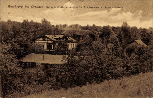 PC Dresden Wachwitz, Wachberg, inn, owner Bernh. Schulze