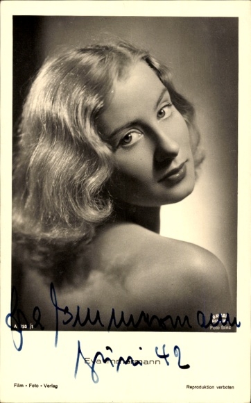 Ak Schauspielerin Eva Immermann, Portrait, Autogramm