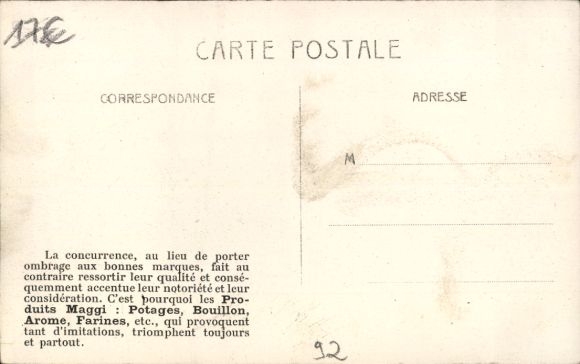 Postcard Puteaux Hauts de Seine, Gare