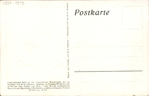 Paper cutting artist Postcard Diefenbach, Per aspera ad astra, procession, partial image 20