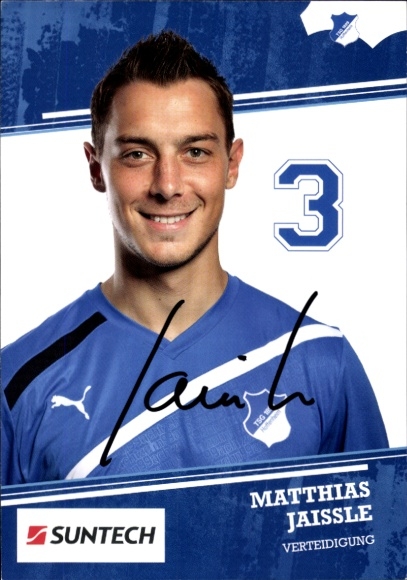 Autogrammkarte Fußballer Matthias Jaissle, TSG 1899 Hoffenheim, Autogramm