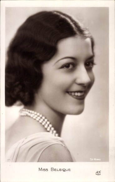 Photo Postcard Miss Belgium, portrait