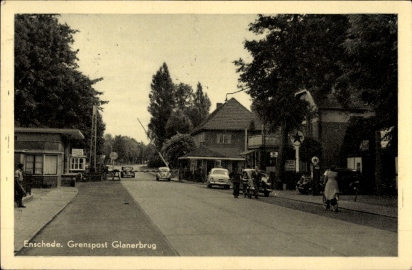 KP Enschede Overijssel Holandia, posterunek graniczny Glanerbrug