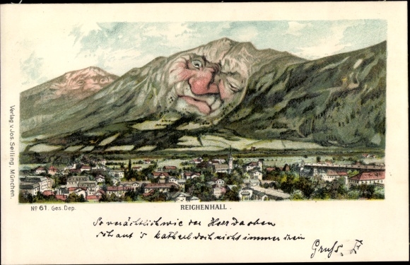 Artist PC Bad Reichenhall, mountain face, Hochstaufen
