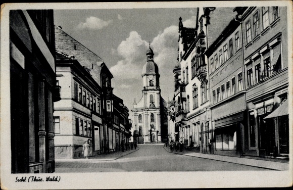 PC Suhl in Thuringia, street section