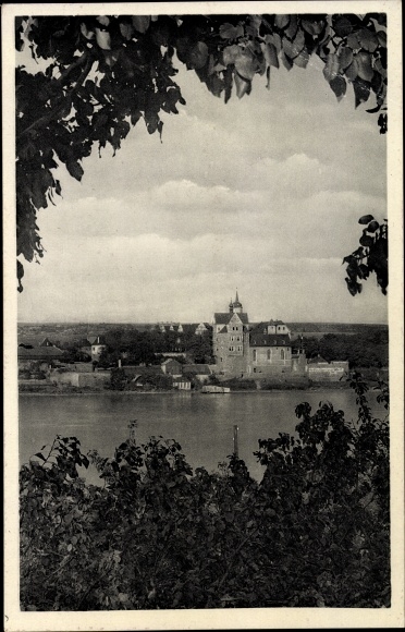 Ak Seeburg Seegebiet Mansfelder Land Sachsen Anhalt, Schloss, NSDAP Führerschule Gau Halle Merseburg