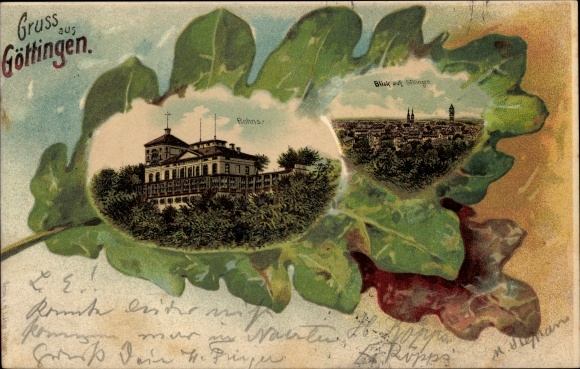 Oak leaf litho Göttingen in Lower Saxony, Rohns, general view