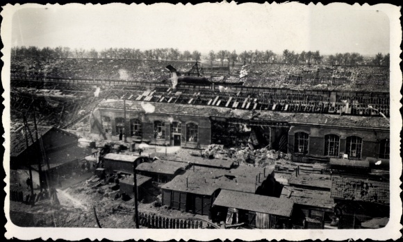 Foto Noisy le Sec Seine Saint Denis, Bombardements 1944, la Gare, Kriegszerstörungen, II WK
