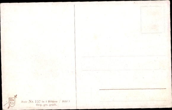 Postcard On the Swabian railway, He bought a goat so that he wouldn't get lost