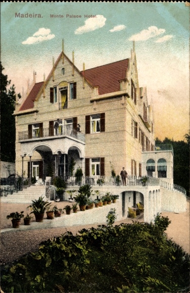 Postcard Madeira Island Portugal, Monte Palace Hotel