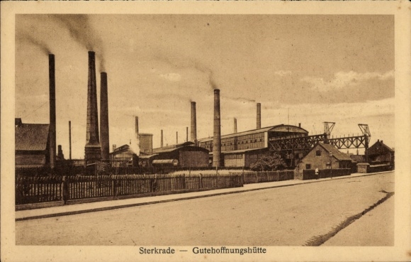 Ak Sterkrade Oberhausen, Gutehoffnungshütte, Fabriken
