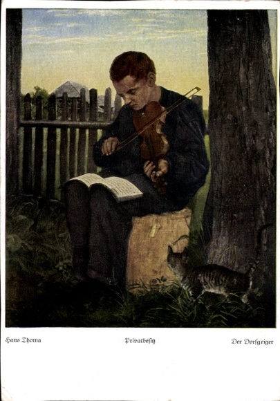Künstler Ak Thoma, H., Dorfgeiger