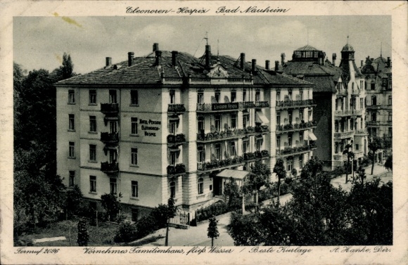 Postcard Bad Nauheim in Hessen, Cleonoren-Hospix, Bad Nauheim