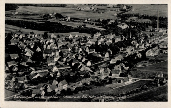 Ak Bad Dürrheim im Schwarzwald, Fliegeraufnahme