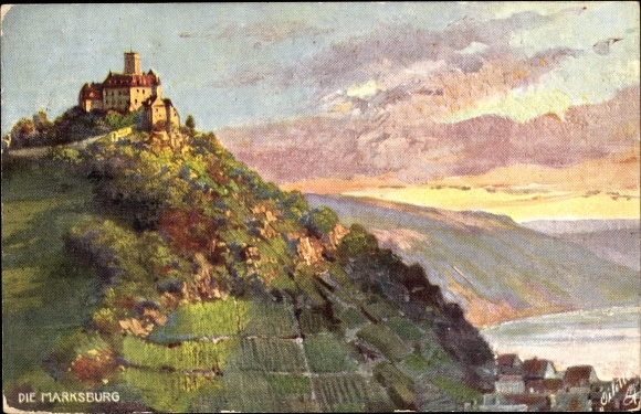 KP artystyczna Braubach am Rhein, Marksburg z okolicą, Tuck 679 B