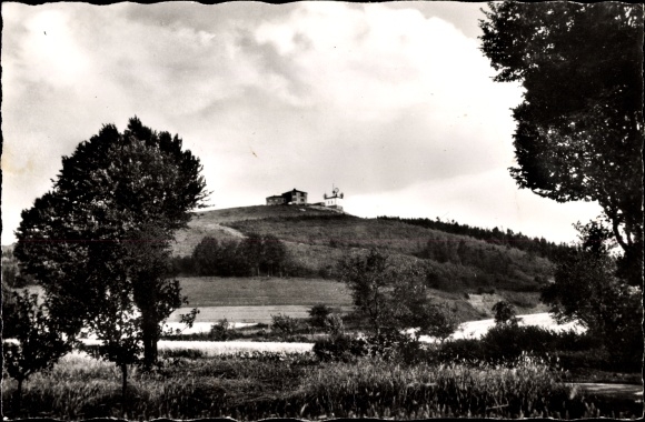 Postcard Lügde in the Weserbergland, mountain inn Köterberg