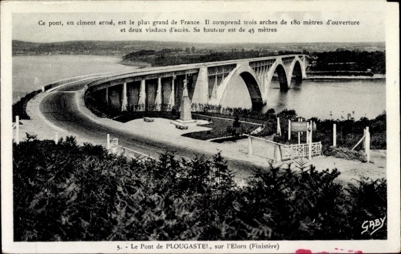 KP Plougastel Daoulas Finistère, widok na most