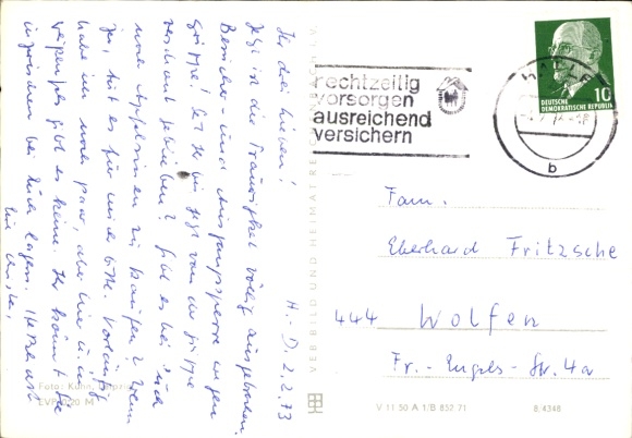 Postcard Dölau Halle an der Saale, District Hospital
